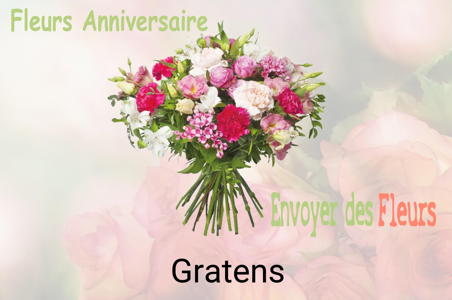 Bouquet de fleurs d’anniversaire livré à Gratens
